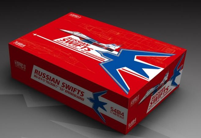 1:48 Сборная модель Самолет MiGG-29 9-13 Пилотажной Группы Стрижи - S4814