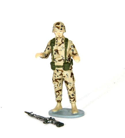 1:43 фигурка Американский пехотинец с пулеметом (операция 'Буря в пустыне') - YN00141