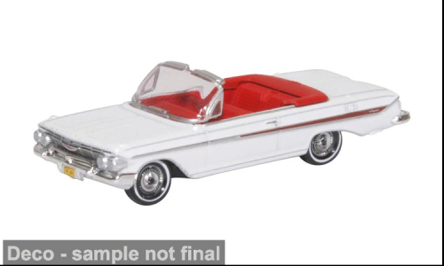1:87 CHEVROLET Impala (1961), white/red - 87CI61003