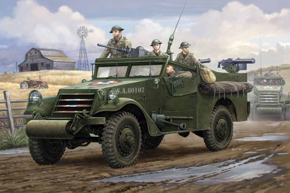 1:35 Сборная модель БТР M3A1 Scout Car 'White' Early Version - 82451