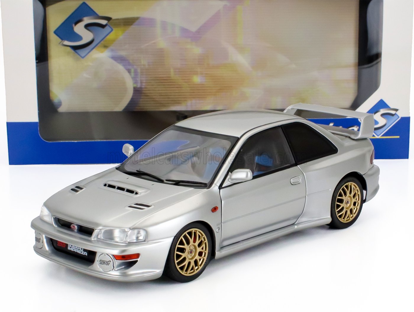 1:18 SUBARU Impreza 22b (1998), silver - S1807408