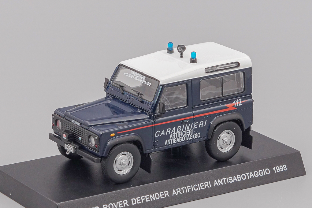 1:43 LAND ROVER Land Defender Carabinieri Artificieri Antisabotaggio (1998), dark blue - CMC063