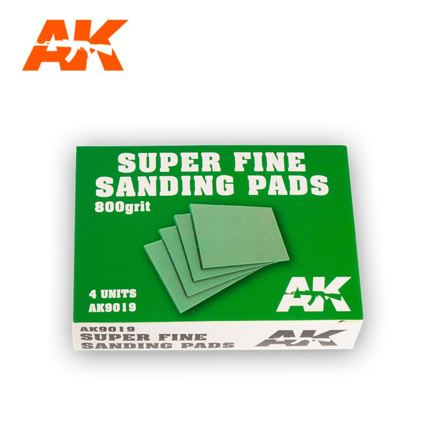 Super Fine Sanding Pads 800 grit.4 units - AK-9019