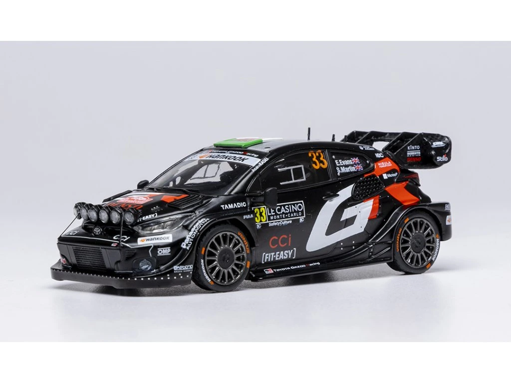 1:43 TOYOTA GR Yaris Rally1 №33 WRC Rally Monte Carlo Evans/Martin (2025) - RAM972B