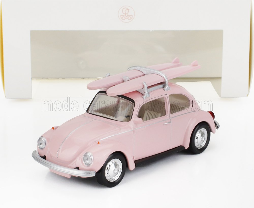 1:43 VOLKSWAGEN Beetle Coccinelle (1973) - With Surfing Board, Pink - 430401-8