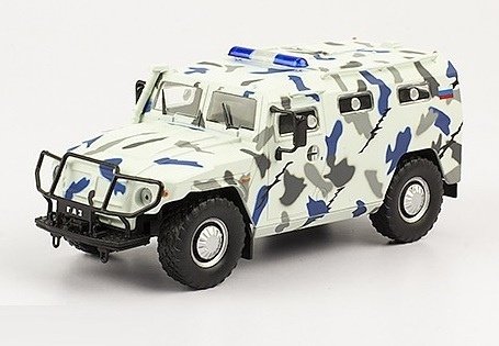 1:43 Горький-233036 Тигр СПМ-2, Милиция СССР 10, белый - ALM10