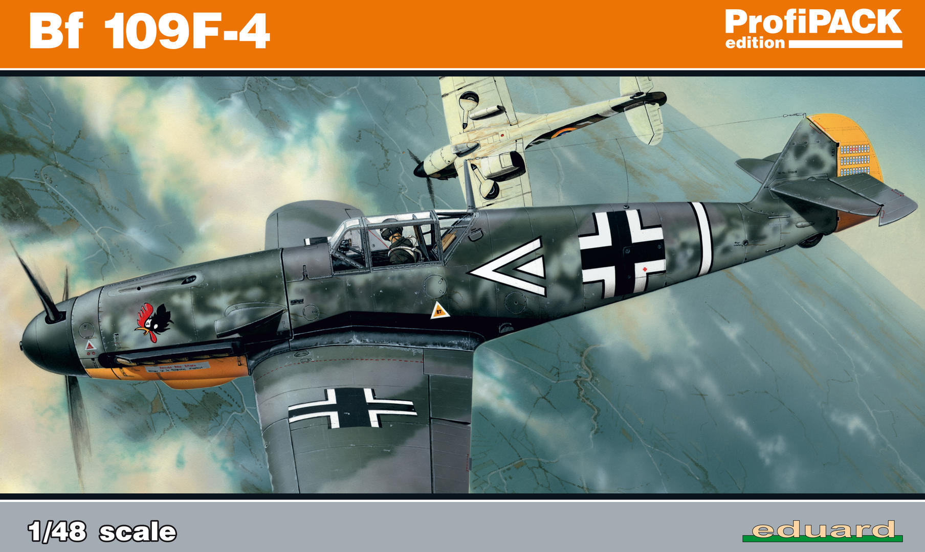 1:48 Сборная модель Bf 109F-4 - 82114