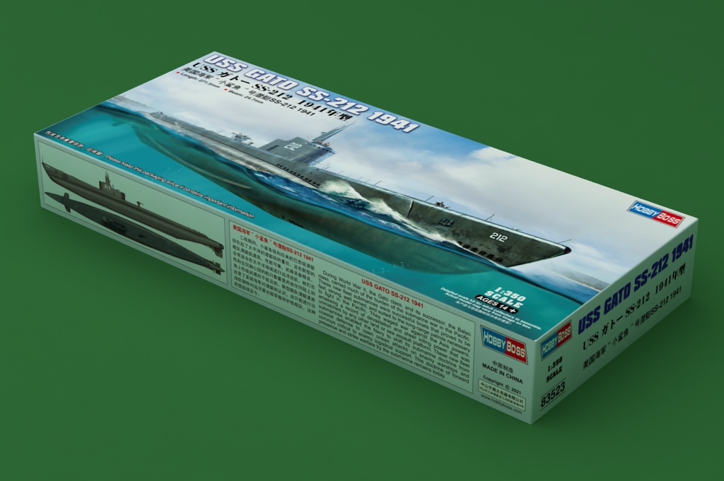 1:350 Сборная модель USS Gato (SS-212), 1941 - 83523