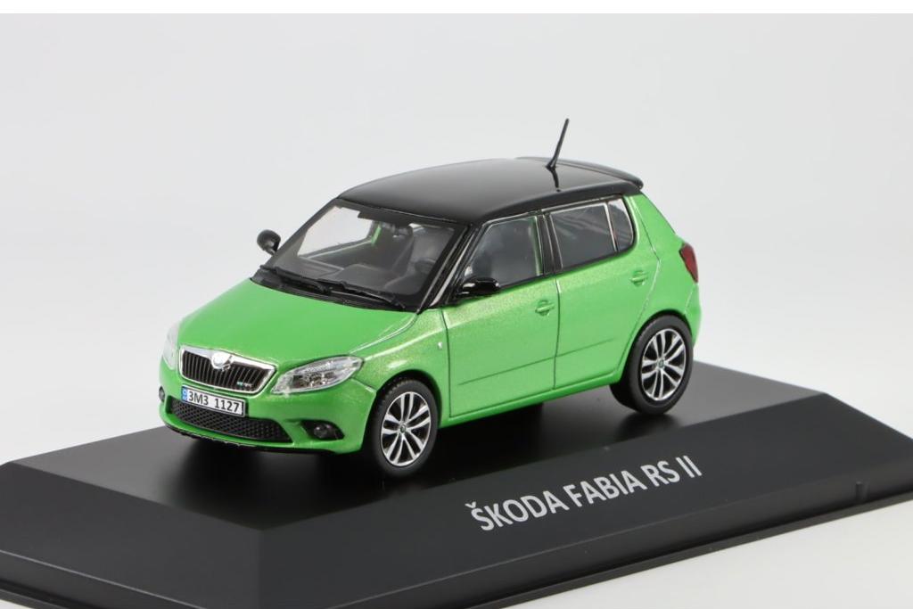 1:43 SKODA Fabia RS II (2010), green/black - DEKALEJDOSKOP116