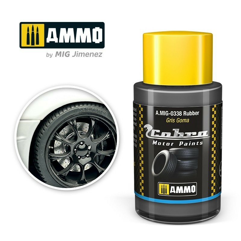 Краска акриловая Cobra Motor Резина / Rubber, 30мл - AMIG0338