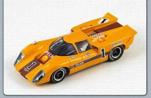 1:43 LOLA T70 MK3B, No.1, Winner 3H Bulawayo 1969 John Love, yellow - S0316