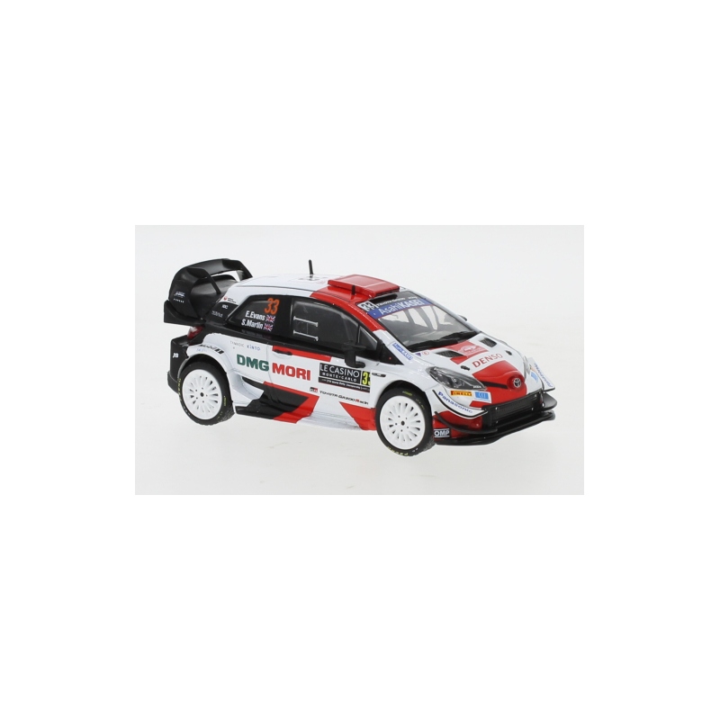 1:43 TOYOTA Yaris WRC #33 'Toyota Gazoo Racing WRT' Evans/Martin 2 место Rally Monte Carlo (с люстрой) 2021 - RAM782