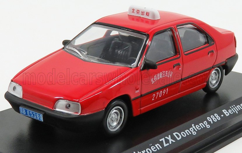 1:43 CITROEN Zx Berlina Taxi Dongfeng 988 Beijing 2000, Red - TX13