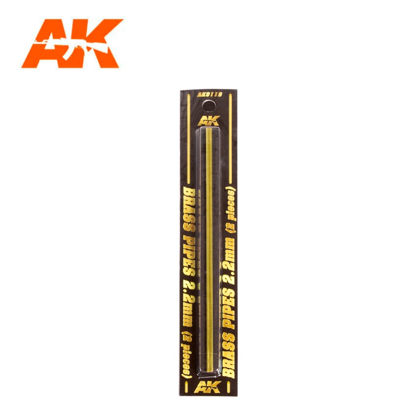 BRASS PIPES 2,2mm, 2 units - AK9119