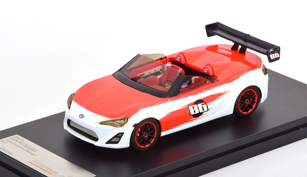 1:43 SCION FR-S Speedster Cartel Customs Concept (2012), red white - PR0276