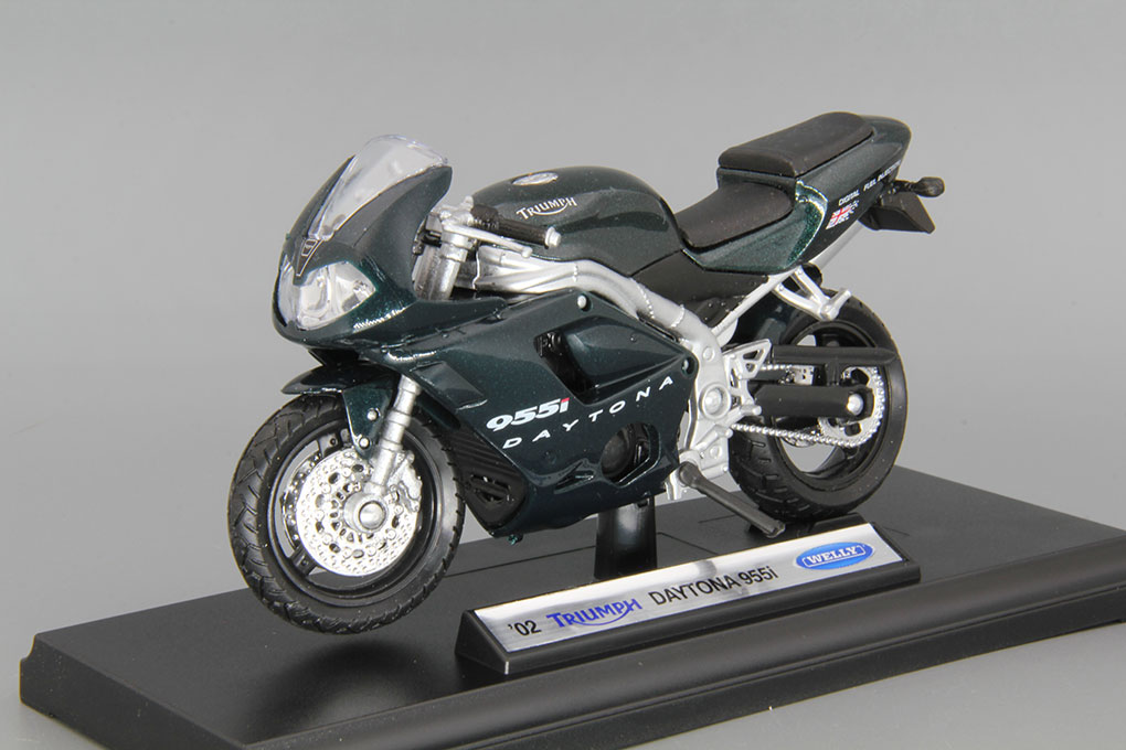 1:18 TRIUMPH Daytona 955i (2002), dark green / black - 12176