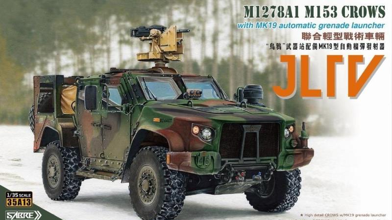 1:35 Сборная модель JLTV M1278A1 M153 CROWS with MK19 automatic grenade launcher - Premium Edition - 35A13-P