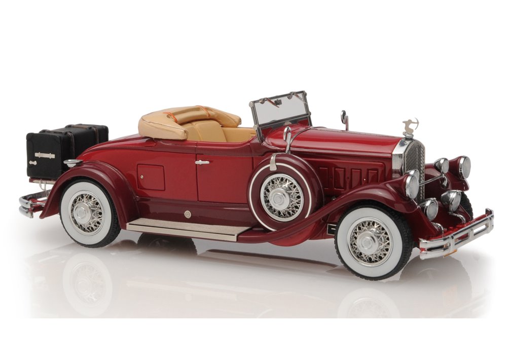 1:43 Pierce Arrow Model B Roadster 1930 open roof (maroon) - EMUS43006A