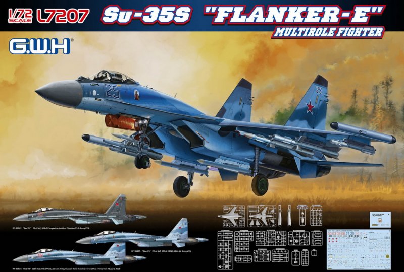 1:72 Сборная модель Самолет СУ-35С - L7207