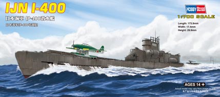 1:700 Сборная модель Подводная лодка Japanese I-400 Class submarine - 87017