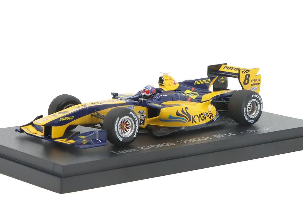 1:43 DALLARA Team Kygnus Sunoco SF14 №8 Супер-Формула Loic Duval (2014), желтый с синим - 45118