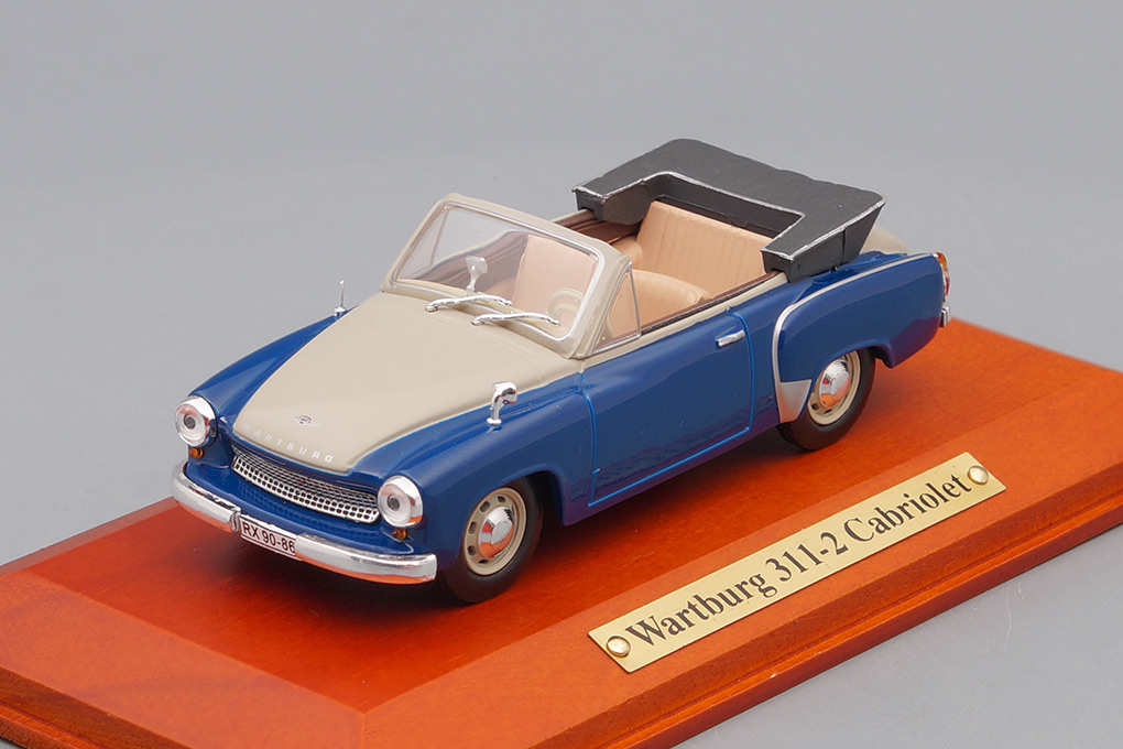 1:43 (Уценка!) WARTBURG 311-2 Cabriolet, blue / cream - 7130102-Z1