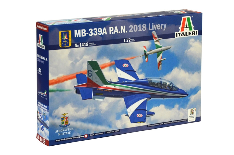 1:72 Сборная модель Итальянский учебно-боевой самолет Aermacchi MB-339A в ливрее P.A.N. 2018 - 1418