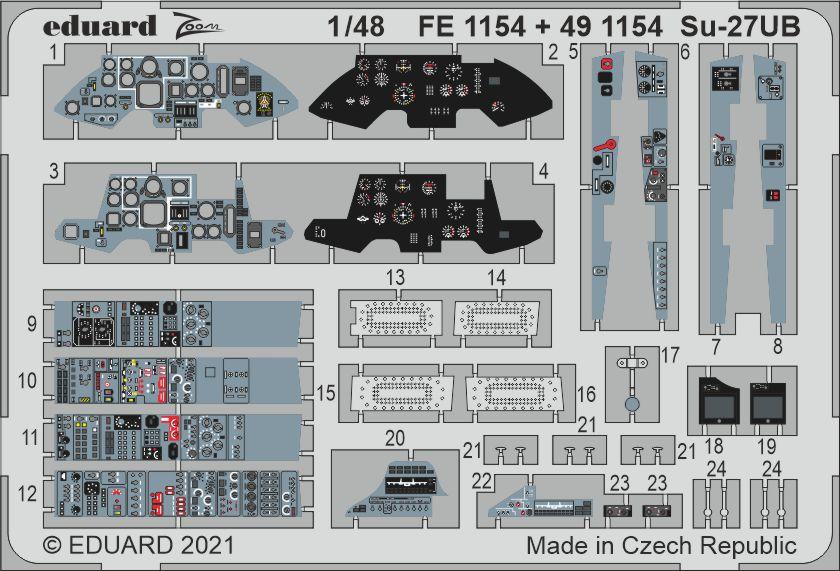 1:48 Фототравление для Суххой-27УБ - 491154