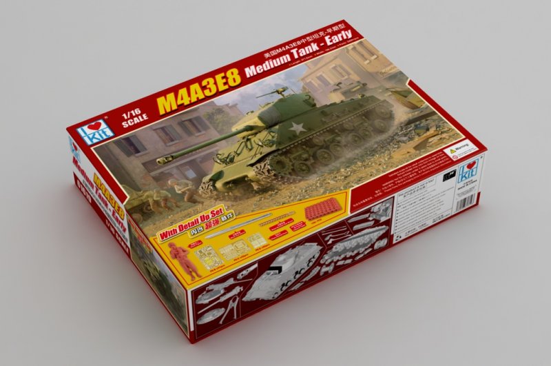 1:16 Сборная модель M4A3E8 Medium Tank - Early - 61619