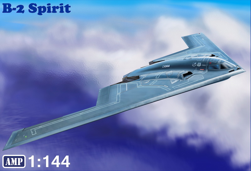 1:144 Сборная модель Самолет B-2 Spirit - 14002