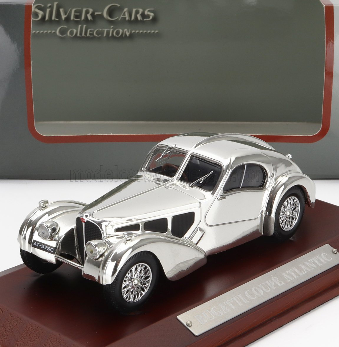 1:43 BUGATTI 57sc Coupe Atlantic (1938), Chrome - ACH004-ABSIC101