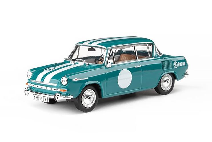 1:43 SKODA 1100MBX (1969) Narozeninové Embéixo, Modrozelená Tmavá - 721HQ