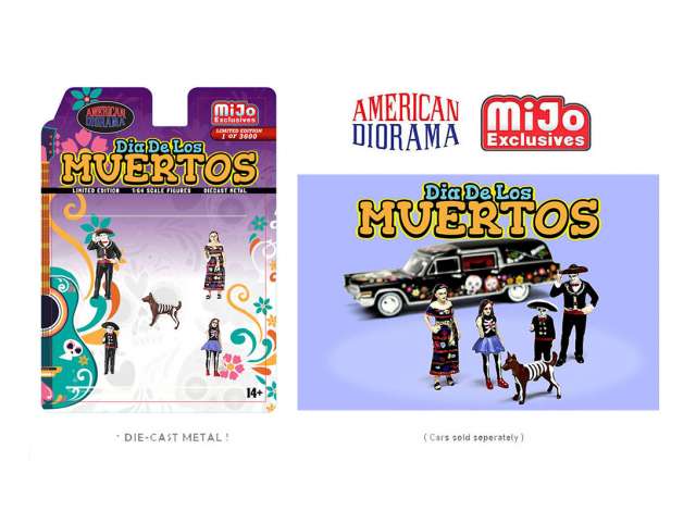 1:64 Dia De Los Muertos Figure set, various - AD76509-X1