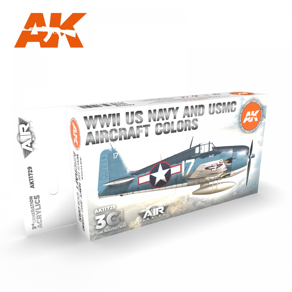 WWII US Navy & USMC Aircraft Colors SET 3G - AK11729