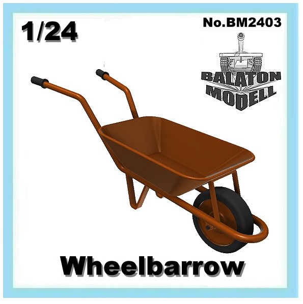 1:24 Сборная модель Строительная тачка (тележка одноколесная) - BM2403