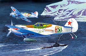 1:72 Сборная модель Истребитель P-40B 'Томагавк' - 7201
