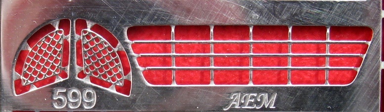 1:43 Фототравление Ferrari 599 (F599), блестящий никель - EM-192