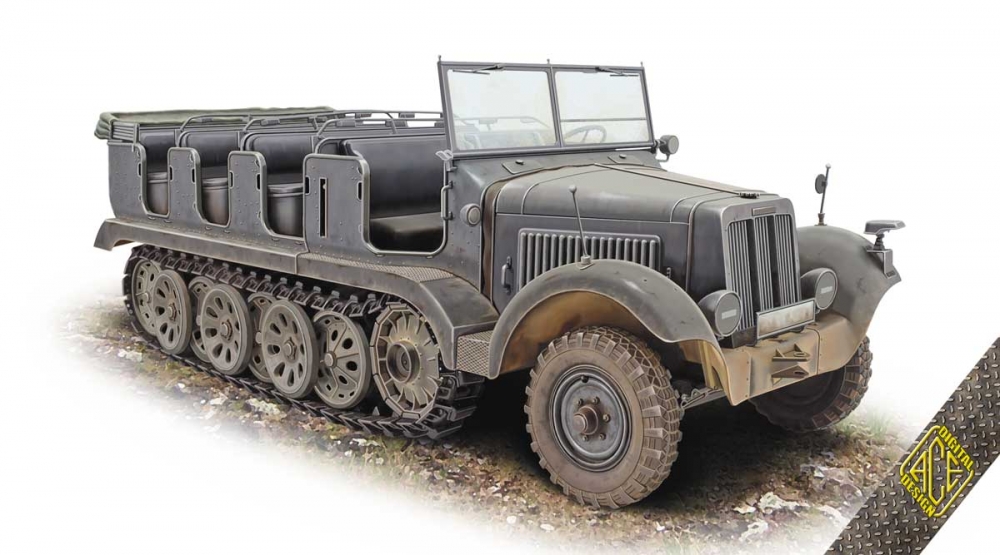 1:72 Сборная модель Полугусеничный тягач Zugkraftwagen 5t Sd.Kfz. 6 Pionier - 72567