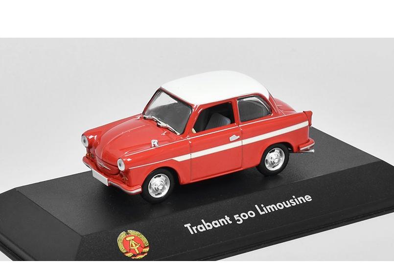 1:43 TRABANT 500 Limousine (1957), red / white - 7230019
