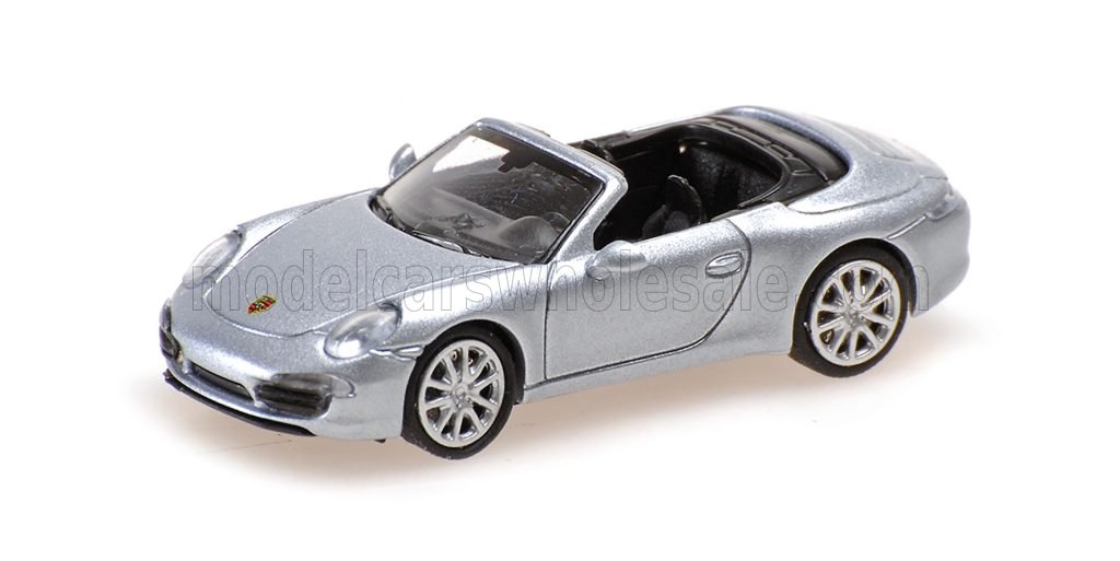 1:87 PORSCHE 911 991 Cabriolet Open (2013), silver - 870068032
