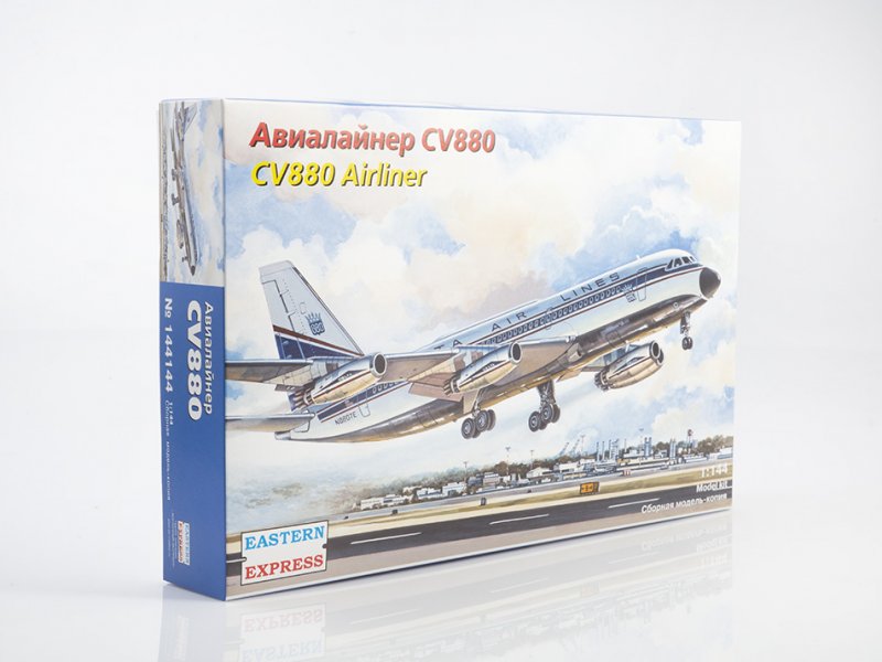 1:144 Сборная модель Авиалайнер Convair 880 - 144144