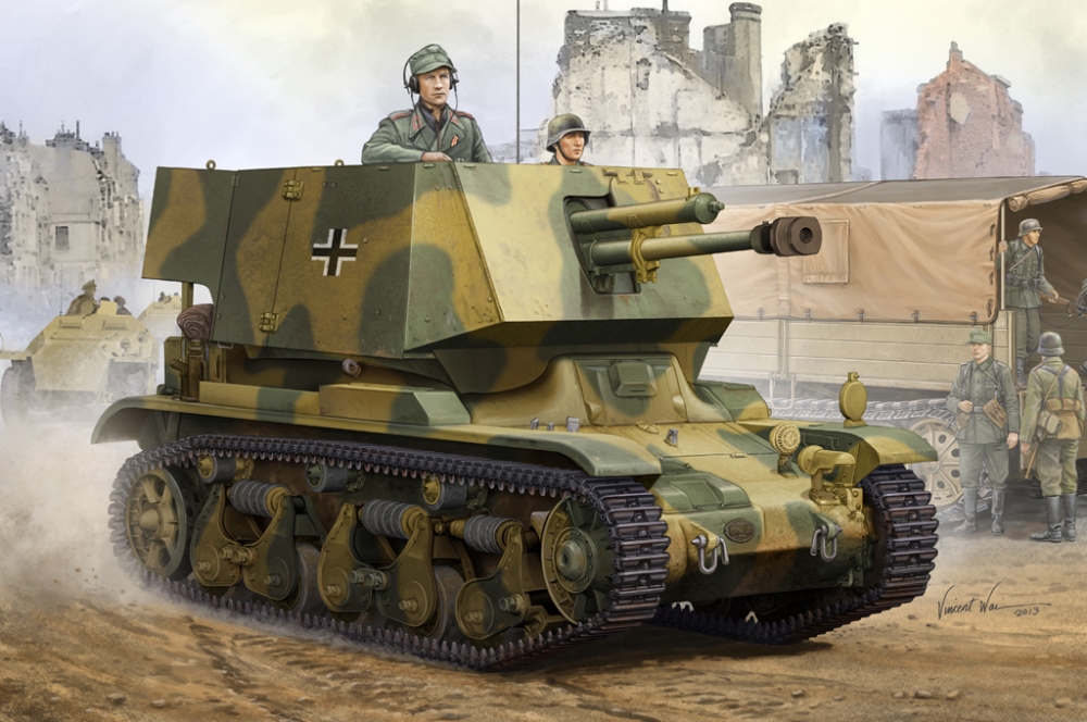 1:35 Сборная модель САУ 4.7 cm Pak(t) Sfl.auf Fgst. Pz.Kpfw.35 R 731(f) - 83807