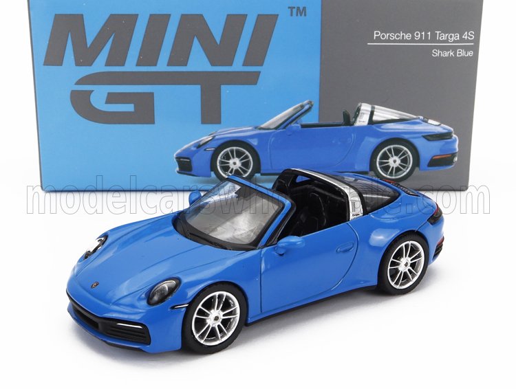 1:64 PORSCHE 911 992 Targa 4s Spider Cabriolet Open Lhd (2020), Shark Blue - MGT00610-L