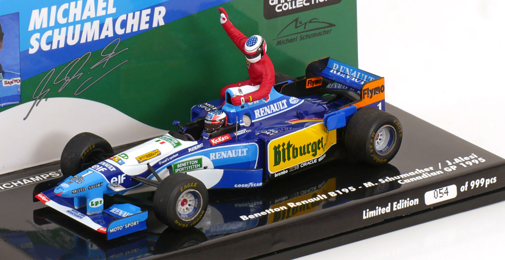 1:43 BENETTON Renault B195 Taxi GP Canada, Schumacher mit Alesi (1995) - 517950601