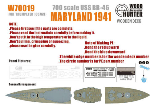 1:700 USS BB-46 Maryland 1941 - W70019