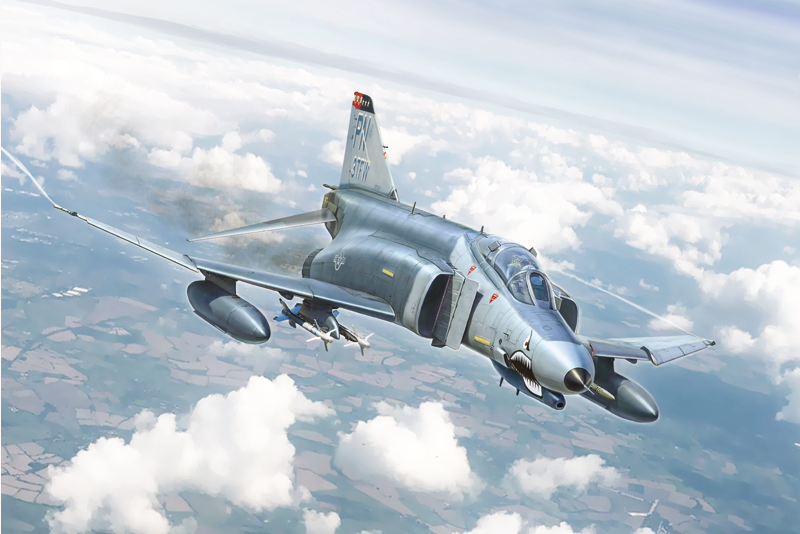 1:72 Сборная модель Самолет F-4 E/F PHANTOM - 1448