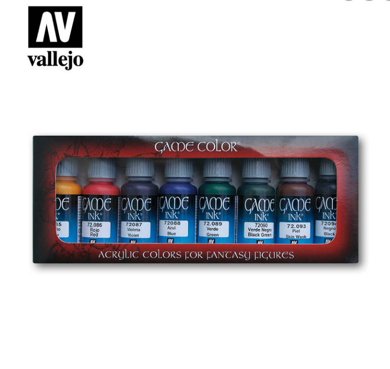 Набор красок Game Color 8 цв./ Game inks - 72296