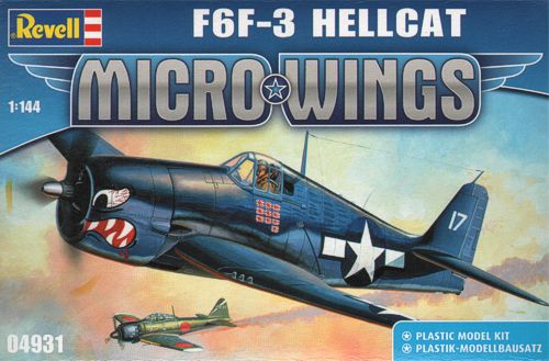 1:144 Сборная модель самолет F6F-3 Hellcat - 4931
