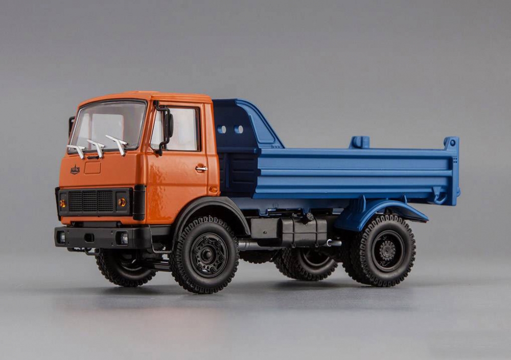 1:43 Минский 5551 самосвал (1985-1993), красный / синий - H7030