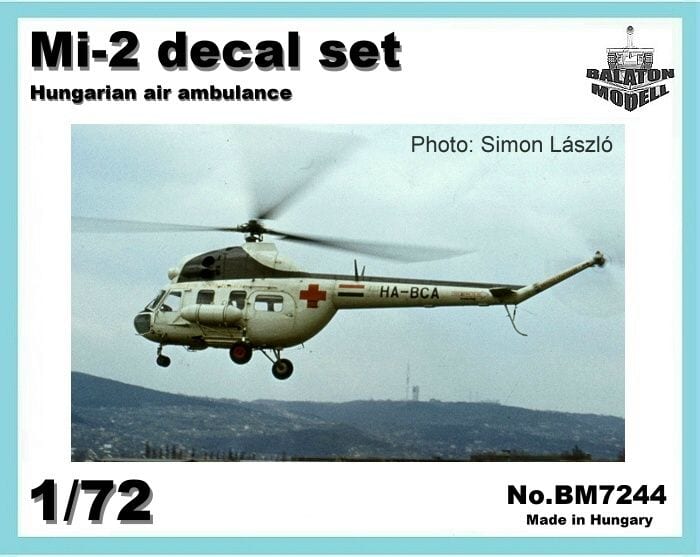 1:72 Декаль Mi-2 heli. Ambulance HUN markings - BM7244
